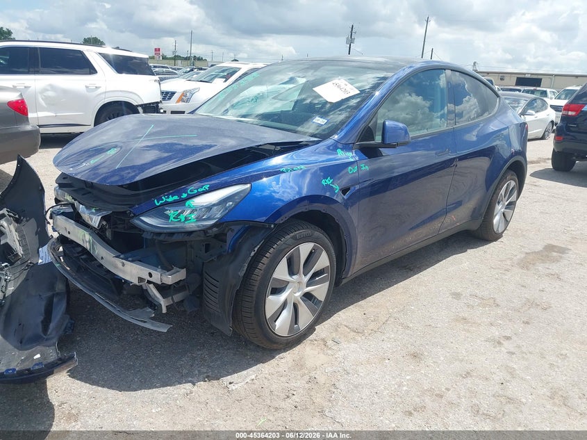 2023 Tesla Model y VIN 7SAYGDEE5PA159859 IAAI salvage auction — FRONT END, Salvage (Texas), sold $13,100 on 2026-07-15 (photo 2)