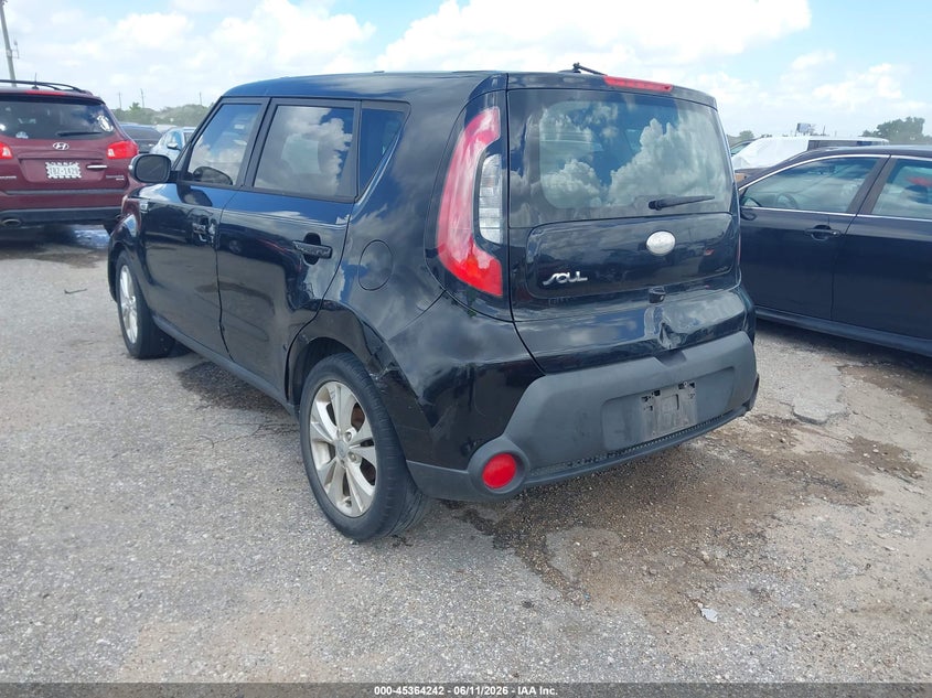2014 Kia Soul VIN KNDJP3A57E7019946 IAAI salvage auction — FRONT & REAR, Original (Texas), sold $25 on 2026-07-22 (photo 3)
