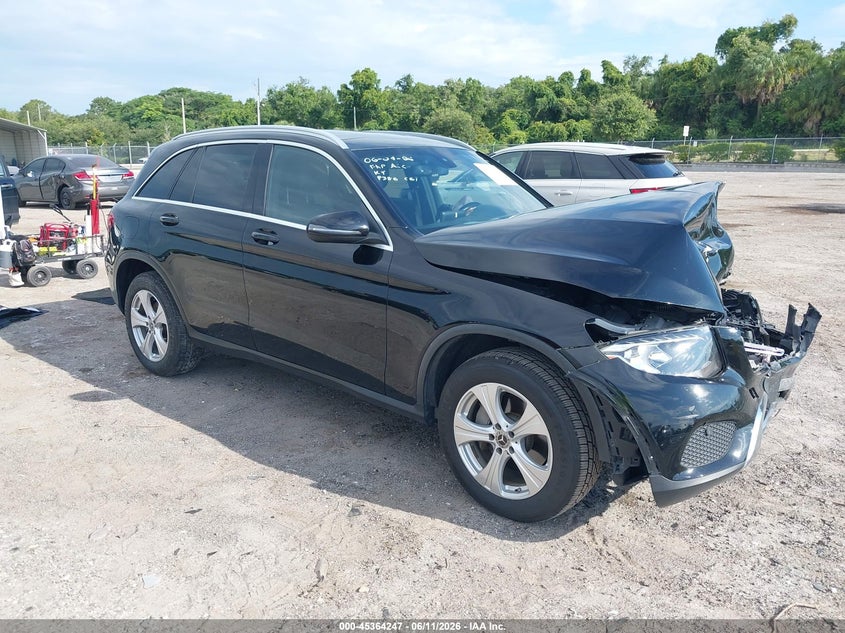 2018 Mercedes-benz Glc VIN WDC0G4JB7JV037970 IAAI salvage auction — FRONT END, Rebuildable (Florida), sold $3,550 on 2026-07-23 (photo 1)