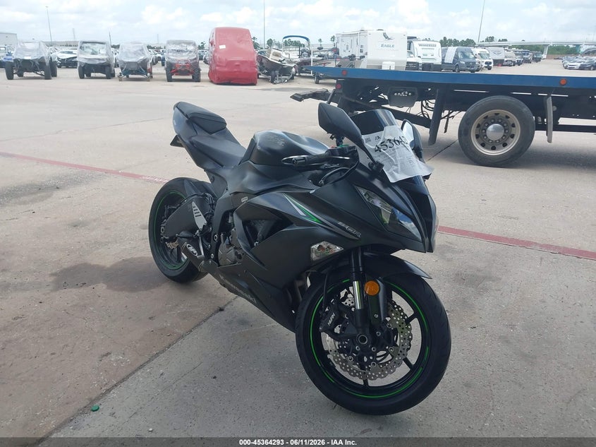 2016 Kawasaki VIN JKBZXJE15GA019275 IAAI salvage auction — SIDE, Salvage (Texas), sold $4,100 on 2026-07-08 (photo 1)