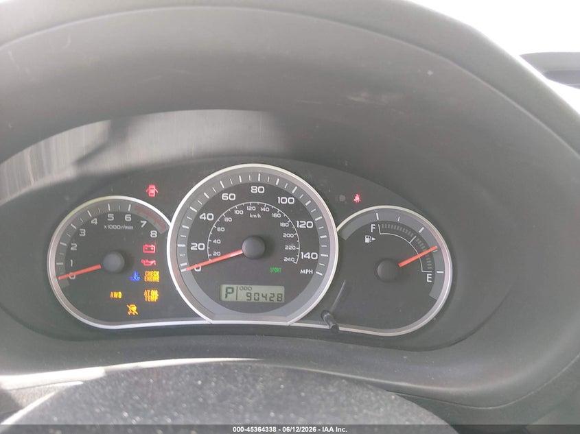 2010 Subaru Impreza VIN JF1GE6A62AH509408 IAAI salvage auction — NORMAL WEAR, Original (Ohio), sold $500 on 2026-07-14 (photo 7)