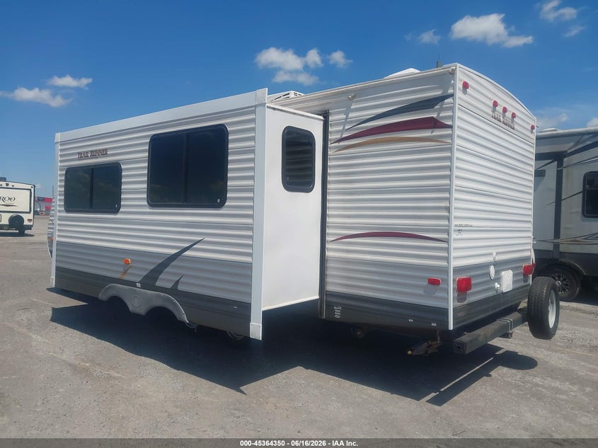 2013 Heartland Trail runner VIN 5SFEB2823DE256821 IAAI salvage auction — ROOF, Clear (Arkansas), sold $2,650 on 2026-07-08 (photo 3)