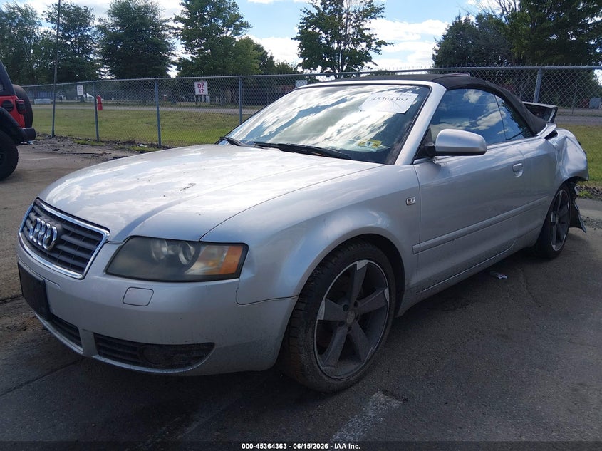 2005 Audi A4 VIN WAUDT48HX5K005192 IAAI salvage auction — REAR END, Salvage (New Jersey), sold $25 on 2026-07-30 (photo 2)
