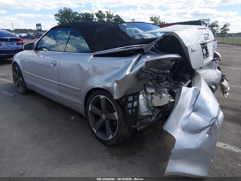 2005 Audi A4 VIN WAUDT48HX5K005192 IAAI salvage auction — REAR END, Salvage (New Jersey), sold $25 on 2026-07-30 (photo 3)