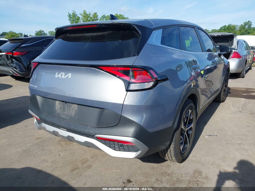 2023 Kia Sportage VIN 5XYK33AF5PG131580 IAAI salvage auction — HAIL, Salvage Title, sold $9,100 on 2026-07-22 (photo 4)