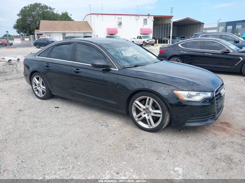 2014 Audi A6 VIN WAUDFAFC6EN088549 IAAI salvage auction — REAR END, Rebuildable (Florida), sold $2,050 on 2026-07-07 (photo 1)