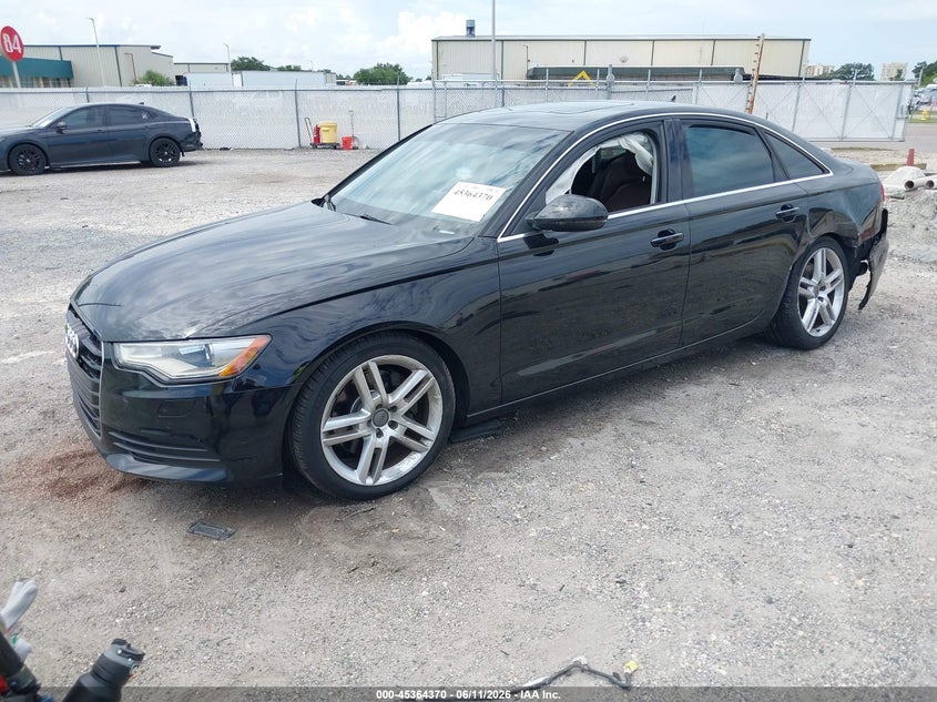 2014 Audi A6 VIN WAUDFAFC6EN088549 IAAI salvage auction — REAR END, Rebuildable (Florida), sold $2,050 on 2026-07-07 (photo 2)