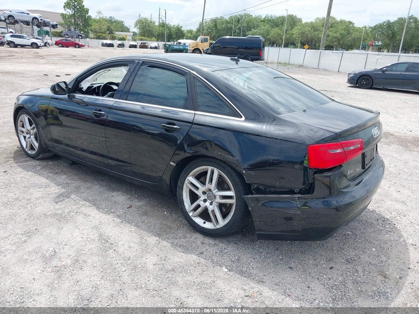 2014 Audi A6 VIN WAUDFAFC6EN088549 IAAI salvage auction — REAR END, Rebuildable (Florida), sold $2,050 on 2026-07-07 (photo 3)