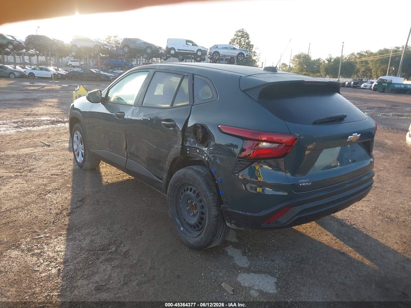2025 Chevrolet Trax VIN KL77LFEP5SC332769 IAAI salvage auction — LEFT SIDE, Salvage Title, sold $6,200 on 2026-07-21 (photo 3)