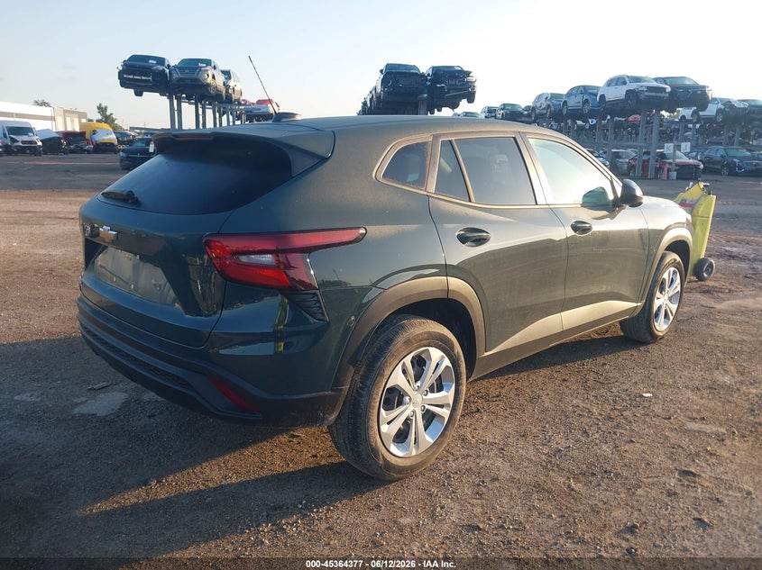 2025 Chevrolet Trax VIN KL77LFEP5SC332769 IAAI salvage auction — LEFT SIDE, Salvage Title, sold $6,200 on 2026-07-21 (photo 4)