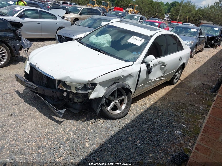 2007 Hyundai Sonata VIN 5NPEU46F77H258798 IAAI salvage auction — FRONT END, Salvage (North Carolina), sold $350 on 2026-07-27 (photo 2)