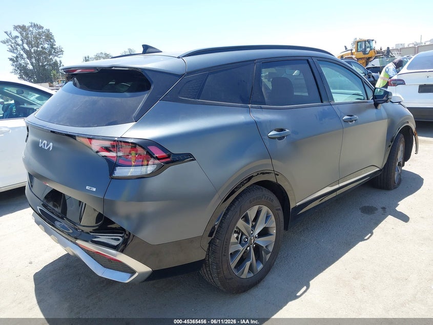 2025 Kia Sportage VIN KNDPXCDG7S7221298 IAAI salvage auction — FRONT END, Salvage (California), sold $10,300 on 2026-07-15 (photo 4)