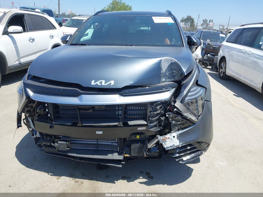 2025 Kia Sportage VIN KNDPXCDG7S7221298 IAAI salvage auction — FRONT END, Salvage (California), sold $10,300 on 2026-07-15 (photo 6)
