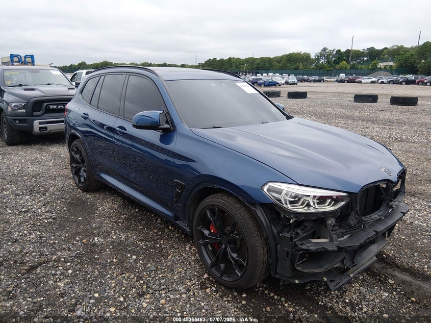 2021 BMW X3 m VIN 5YMTS0C01M9F63055 — IAAI salvage auction photo
