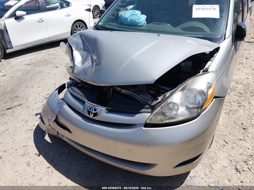2008 Toyota Sienna VIN 5TDZK23C88S176029 IAAI salvage auction — FRONT END, Salvage (North Carolina), sold $25 on 2026-07-27 (photo 6)