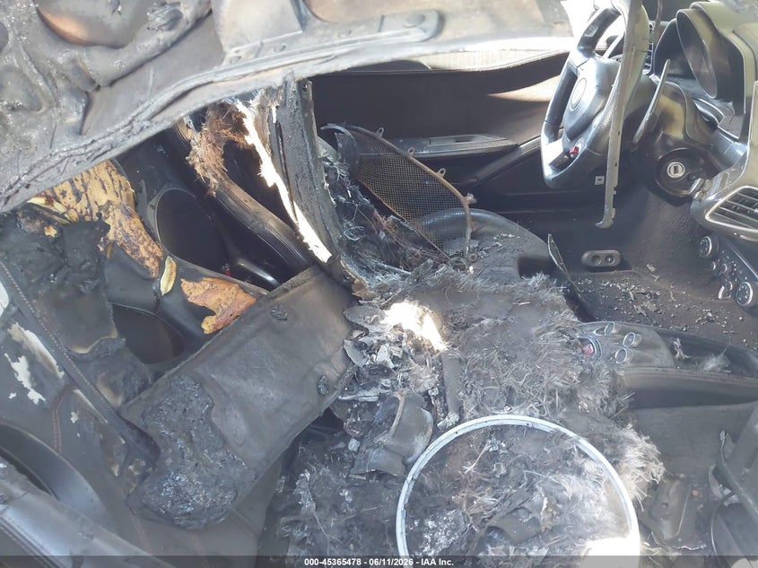 2013 Ferrari VIN ZFF68NHA6D0190763 IAAI salvage auction — TOTAL BURN, Salvage Title, sold $16,600 on 2026-07-30 (photo 8)