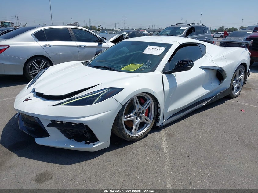 2020 Chevrolet Corvette VIN 1G1Y82D4XL5112924 IAAI salvage auction — FRONT END, Salvage (California), sold $39,750 on 2026-07-13 (photo 2)