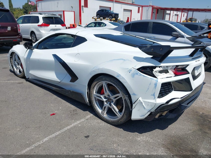 2020 Chevrolet Corvette VIN 1G1Y82D4XL5112924 IAAI salvage auction — FRONT END, Salvage (California), sold $39,750 on 2026-07-13 (photo 3)