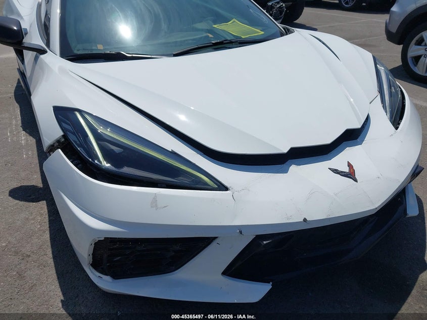 2020 Chevrolet Corvette VIN 1G1Y82D4XL5112924 IAAI salvage auction — FRONT END, Salvage (California), sold $39,750 on 2026-07-13 (photo 6)