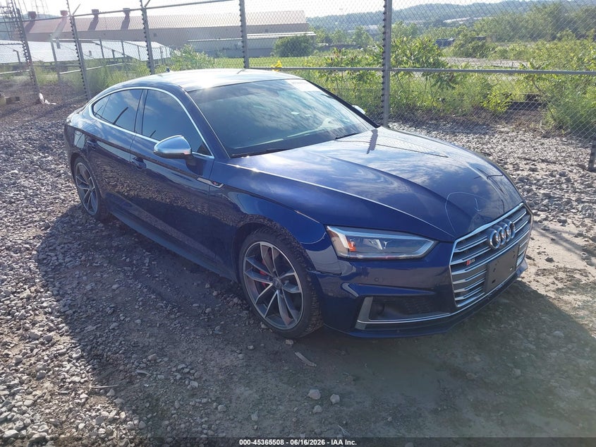 2018 Audi S5 VIN WAUC4CF51JA011412 IAAI salvage auction — FRONT END, Salvage Title, sold $10,200 on 2026-07-22 (photo 1)
