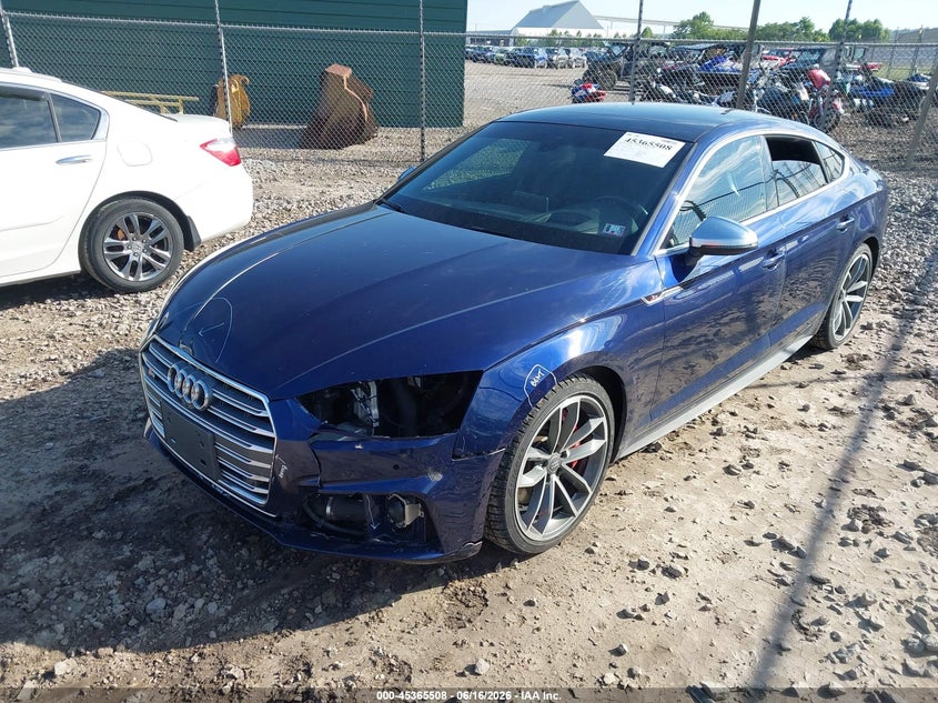 2018 Audi S5 VIN WAUC4CF51JA011412 IAAI salvage auction — FRONT END, Salvage Title, sold $10,200 on 2026-07-22 (photo 2)