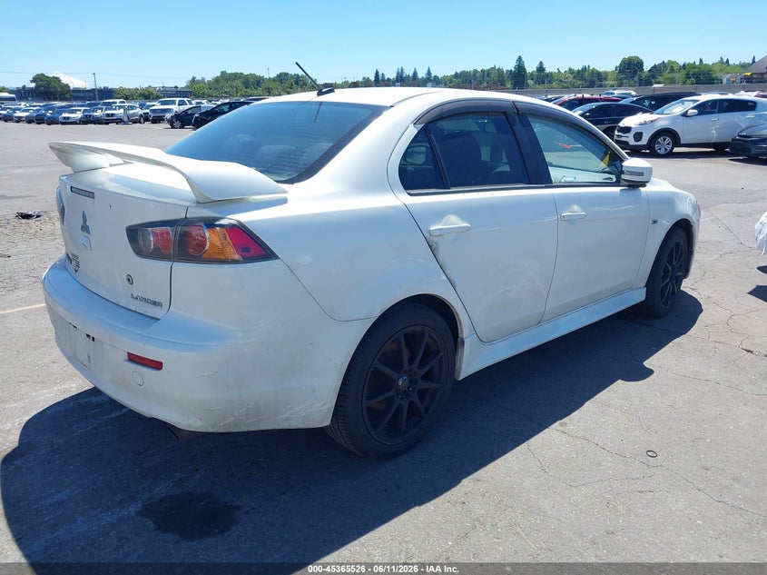 2015 Mitsubishi Lancer VIN JA32U8FW0FU014360 IAAI salvage auction — FRONT & REAR, Salvage (Texas), sold $1,050 on 2026-07-30 (photo 4)