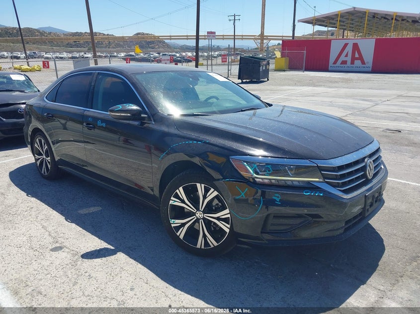 2022 Volkswagen Passat VIN 1VWSA7A34NC003493 IAAI salvage auction — RIGHT FRONT, Salvage (California), sold $3,850 on 2026-07-23 (photo 1)