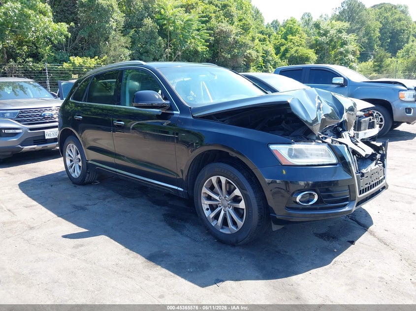 2016 Audi Q5 VIN WA1C2AFP2GA010173 IAAI salvage auction — FRONT END, Salvage (North Carolina), sold $1,300 on 2026-07-23 (photo 1)