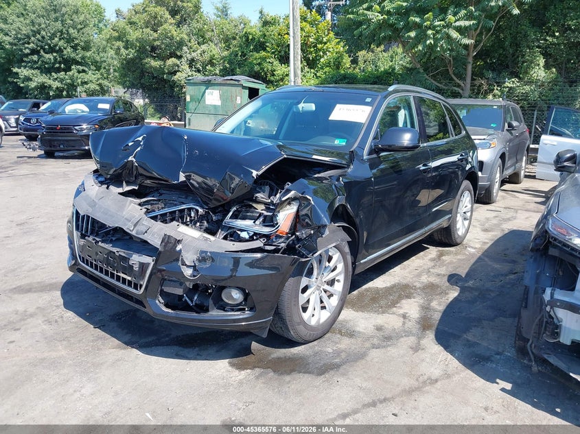 2016 Audi Q5 VIN WA1C2AFP2GA010173 IAAI salvage auction — FRONT END, Salvage (North Carolina), sold $1,300 on 2026-07-23 (photo 2)