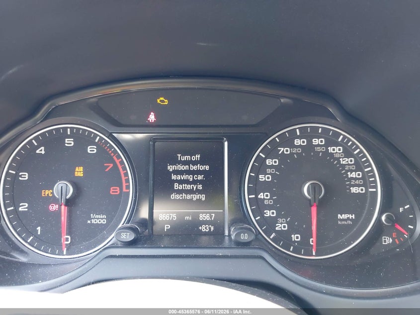 2016 Audi Q5 VIN WA1C2AFP2GA010173 IAAI salvage auction — FRONT END, Salvage (North Carolina), sold $1,300 on 2026-07-23 (photo 7)