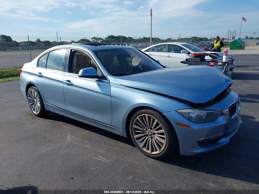 2012 BMW 3er VIN WBA3C1C5XCF431610 IAAI salvage auction — LEFT FRONT, Salvage (Georgia), sold $800 on 2026-08-03 (photo 1)