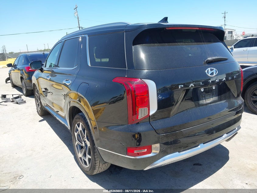 2021 Hyundai Palisade VIN KM8R74HE0MU333075 IAAI salvage auction — RIGHT FRONT, Salvage (California), sold $7,200 on 2026-07-18 (photo 3)