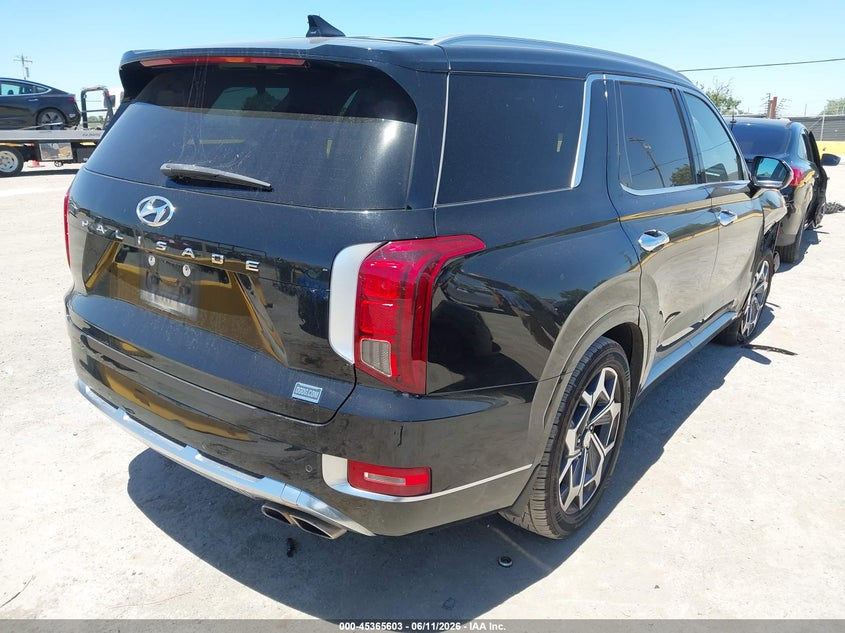 2021 Hyundai Palisade VIN KM8R74HE0MU333075 IAAI salvage auction — RIGHT FRONT, Salvage (California), sold $7,200 on 2026-07-18 (photo 4)