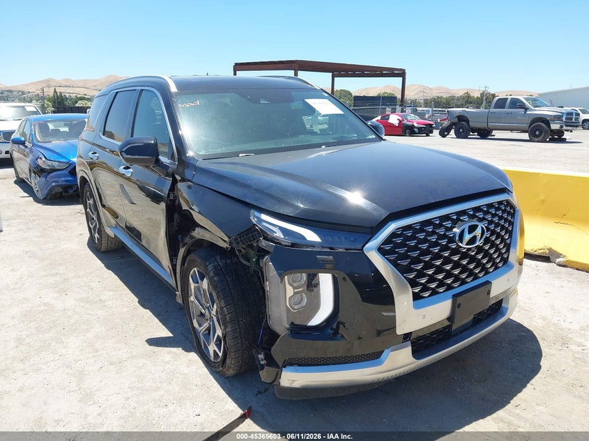 2021 Hyundai Palisade VIN KM8R74HE0MU333075 IAAI salvage auction — RIGHT FRONT, Salvage (California), sold $7,200 on 2026-07-18 (photo 6)