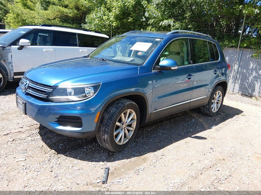 2017 Volkswagen Tiguan VIN WVGSV7AX3HW512208 IAAI salvage auction — HAIL, Junk Bill Of Sale Mv2459 (Wisconsin), sold $600 on 2026-07-15 (photo 2)