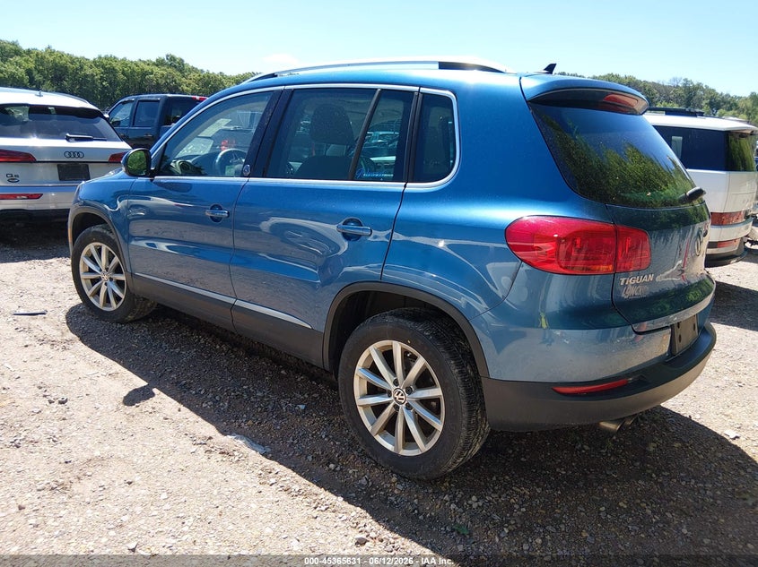 2017 Volkswagen Tiguan VIN WVGSV7AX3HW512208 IAAI salvage auction — HAIL, Junk Bill Of Sale Mv2459 (Wisconsin), sold $600 on 2026-07-15 (photo 3)