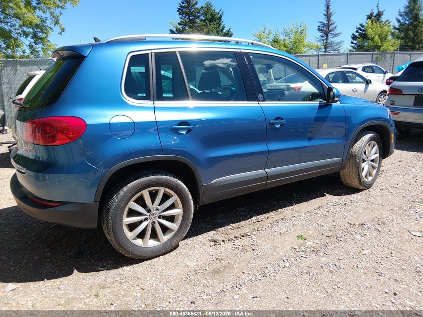 2017 Volkswagen Tiguan VIN WVGSV7AX3HW512208 IAAI salvage auction — HAIL, Junk Bill Of Sale Mv2459 (Wisconsin), sold $600 on 2026-07-15 (photo 4)