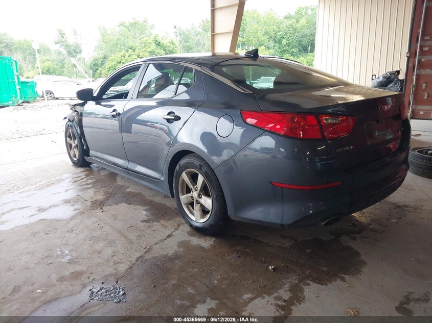 2015 Kia Optima VIN KNAGM4A71F5606860 IAAI salvage auction — FRONT END, Salvage (Alabama), sold $875 on 2026-07-20 (photo 3)