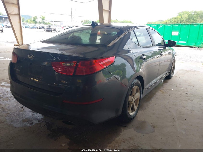 2015 Kia Optima VIN KNAGM4A71F5606860 IAAI salvage auction — FRONT END, Salvage (Alabama), sold $875 on 2026-07-20 (photo 4)