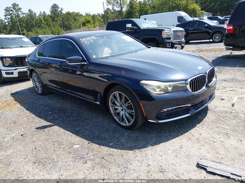 2016 BMW 7er VIN WBA7E2C55GG547475 IAAI salvage auction — LEFT SIDE, Clear (South Carolina), sold $8,500 on 2026-07-07 (photo 1)