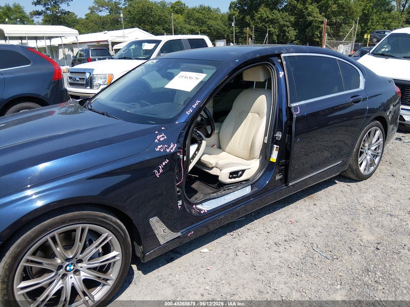 2016 BMW 7er VIN WBA7E2C55GG547475 IAAI salvage auction — LEFT SIDE, Clear (South Carolina), sold $8,500 on 2026-07-07 (photo 6)