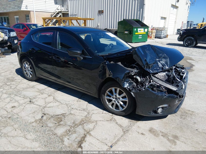 2016 Mazda 3 VIN JM1BM1L74G1334029 IAAI salvage auction — FRONT END, Salvage (Illinois), sold $475 on 2026-07-23 (photo 1)