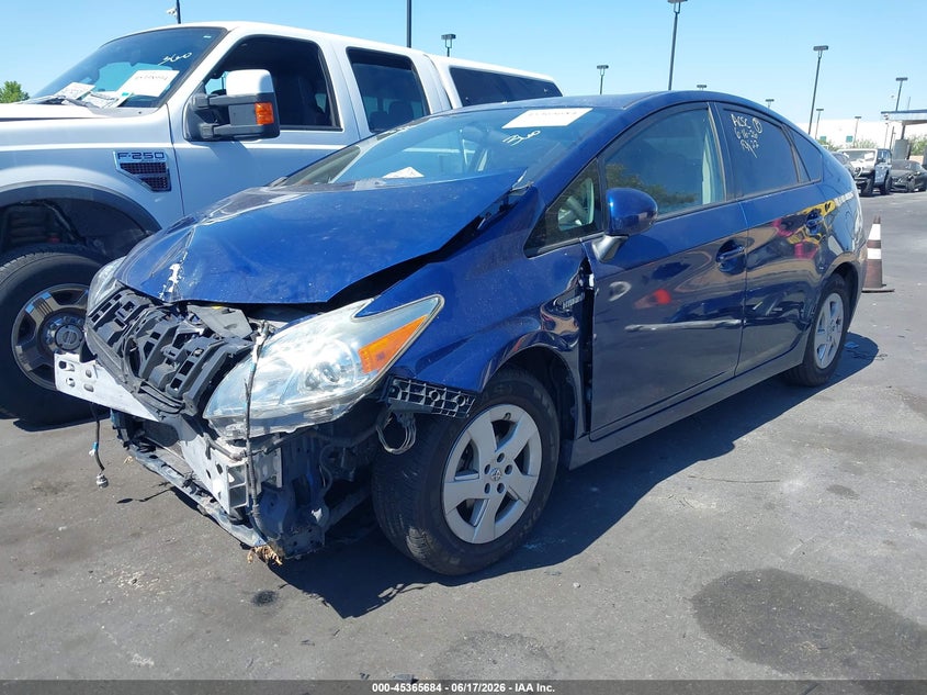 2011 Toyota Prius VIN JTDKN3DU2B1469225 IAAI salvage auction — FRONT END, Salvage Certificate (California), sold $600 on 2026-07-10 (photo 2)
