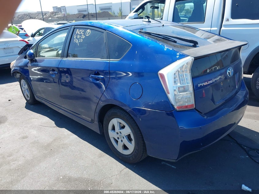 2011 Toyota Prius VIN JTDKN3DU2B1469225 IAAI salvage auction — FRONT END, Salvage Certificate (California), sold $600 on 2026-07-10 (photo 3)
