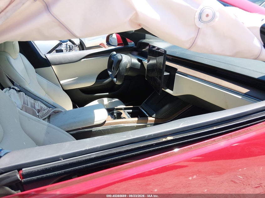 2023 Tesla Model s VIN 5YJSA1E5XPF499448 IAAI salvage auction — RIGHT FRONT, Salvage (Idaho), sold $4,650 on 2026-07-27 (photo 5)