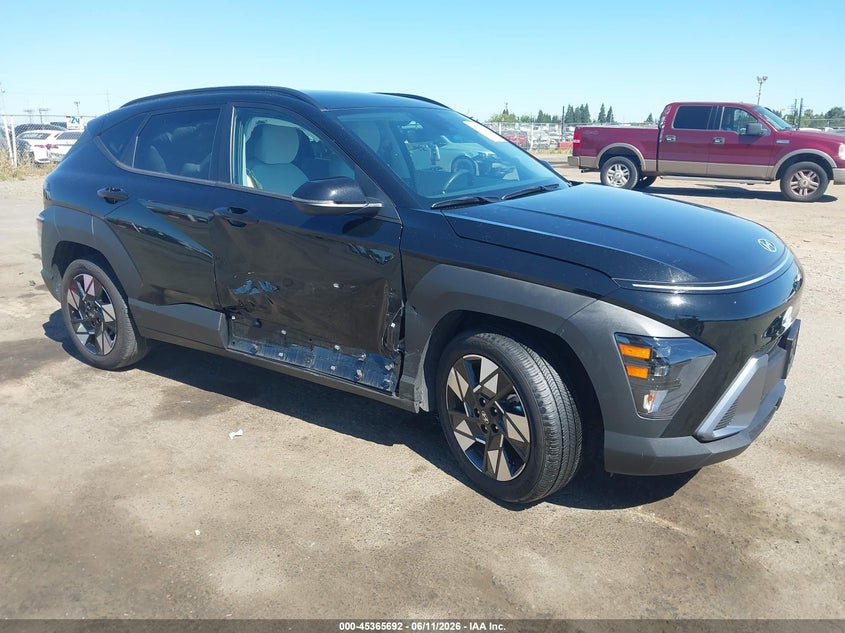 2025 Hyundai Kona VIN KM8HB3AB8SU332774 IAAI salvage auction — RIGHT SIDE, Salvage (California), sold $9,000 on 2026-07-08 (photo 1)