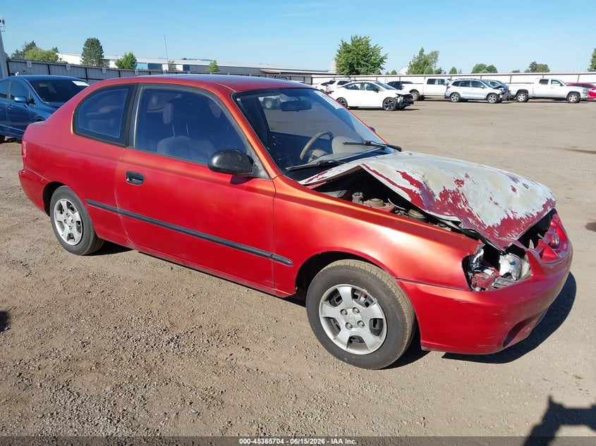 2000 Hyundai Accent VIN KMHCF35GXYU014751 IAAI salvage auction — RIGHT FRONT, Salvage (Idaho), sold $100 on 2026-07-07 (photo 1)