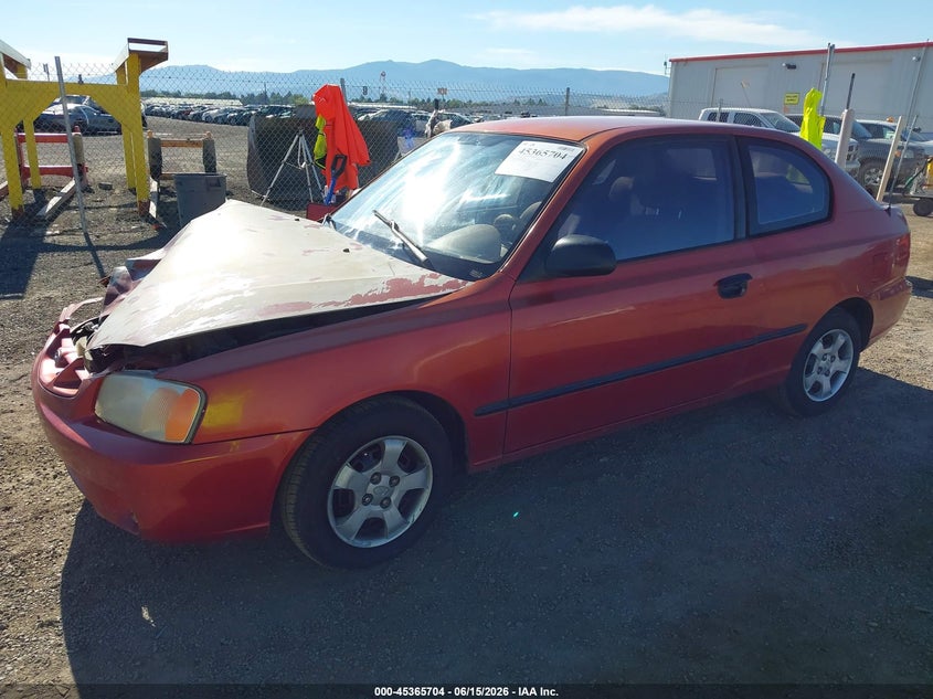 2000 Hyundai Accent VIN KMHCF35GXYU014751 IAAI salvage auction — RIGHT FRONT, Salvage (Idaho), sold $100 on 2026-07-07 (photo 2)