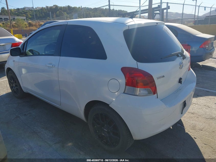 2009 Toyota Yaris VIN JTDJT903X95225097 IAAI salvage auction — REAR END, Salvage (California), sold $575 on 2026-07-22 (photo 3)