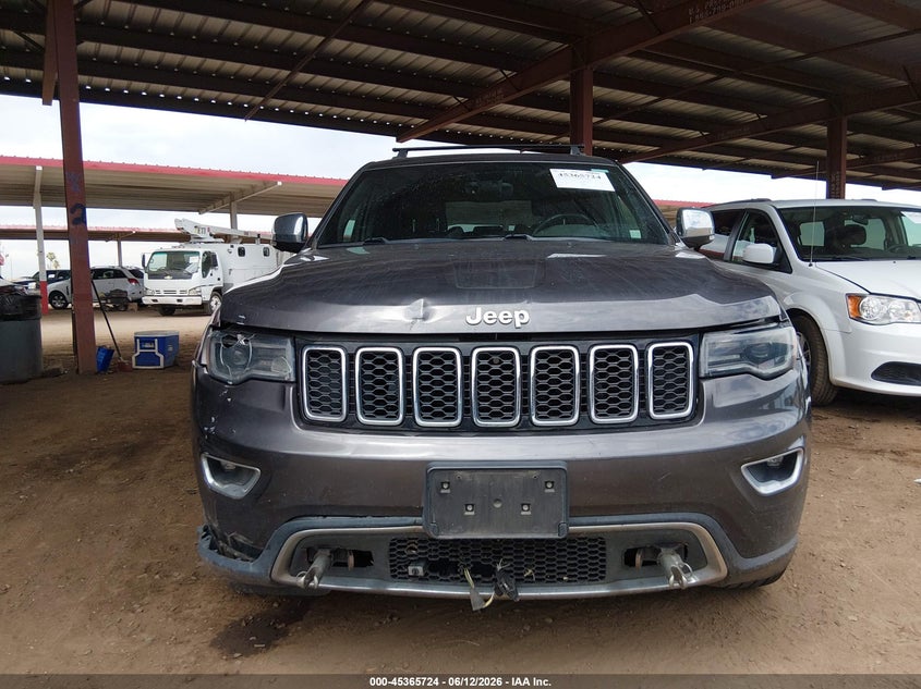 2018 Jeep Grand cherokee VIN 1C4RJFBG5JC137100 IAAI salvage auction — FRONT END, Salvage Title, sold $8,200 on 2026-08-11 (photo 6)